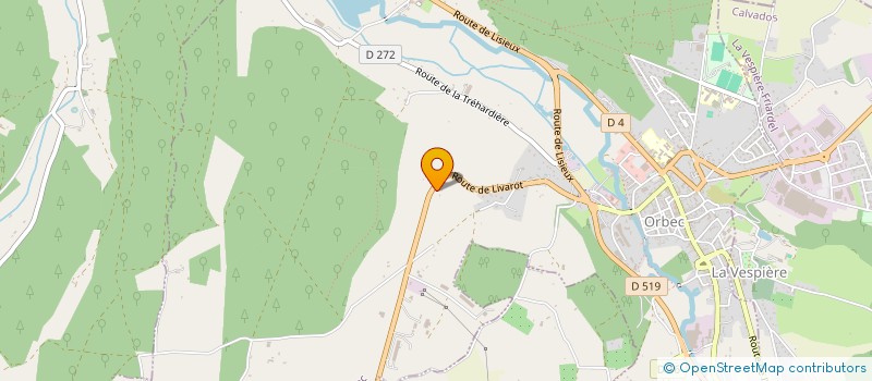 localisation de l'entreprise MCJ  ORBEC