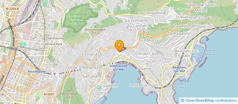 localisation de l'entreprise MCJ à VILLEFRANCHE-SUR-MER