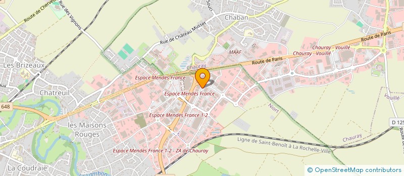 localisation de l'entreprise MCJ à NIORT