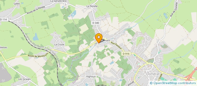 localisation de l'entreprise MCJ à DOMERAT