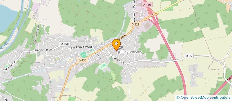 localisation de l'entreprise MCJ  QUINCY-VOISINS