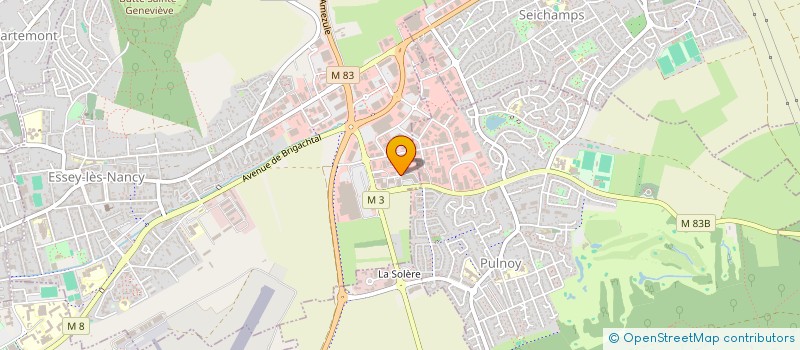 localisation de l'entreprise MCJ LITERIE SAS à ESSEY-LES-NANCY