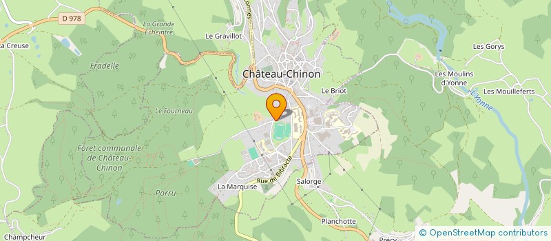 localisation de l'entreprise MCJ MORVAN  CHATEAU-CHINON (VILLE)