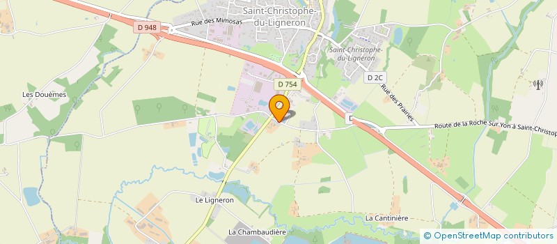 localisation de l'entreprise MCJ2S HABITAT à SAINT-CHRISTOPHE-DU-LIGNERON