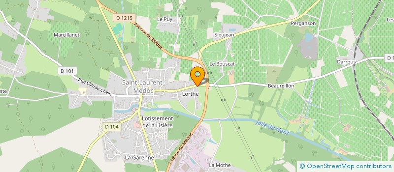 localisation de l'entreprise MCJA  SAINT-LAURENT-MEDOC