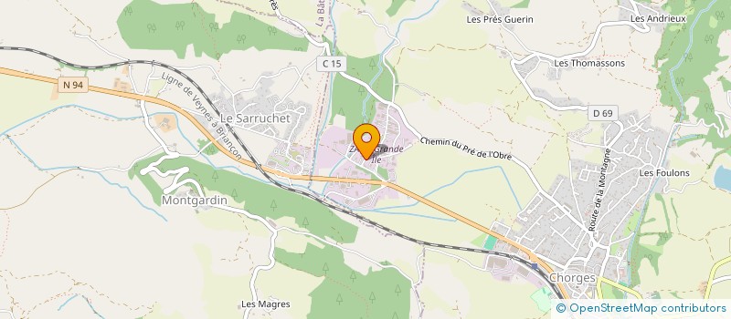 localisation de l'entreprise MCJD à CHORGES