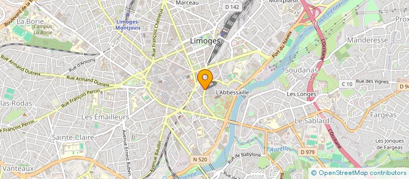 localisation de l'entreprise MCJPS à LIMOGES