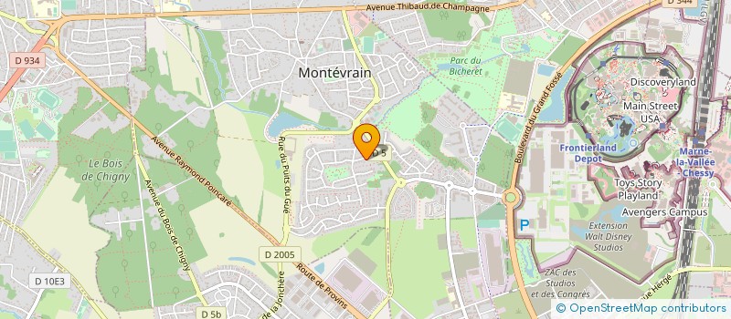 localisation de l'entreprise MCJS à MONTEVRAIN