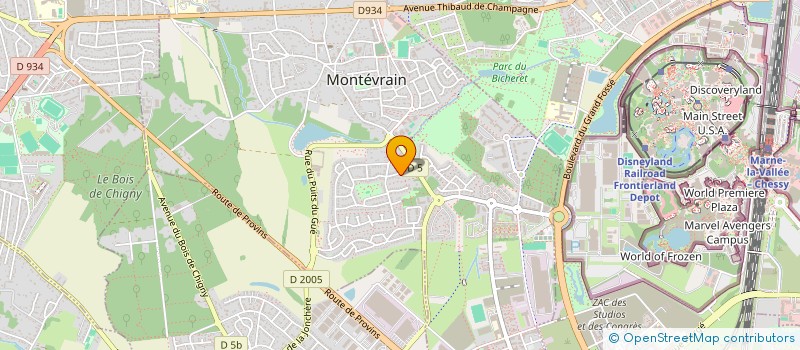 localisation de l'entreprise MCJS INVEST  MONTEVRAIN