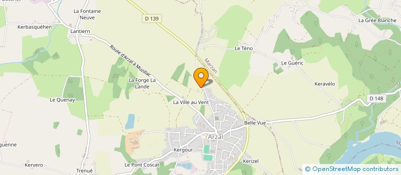 localisation de l'entreprise MCK ENVIRONNEMENT à ARZAL