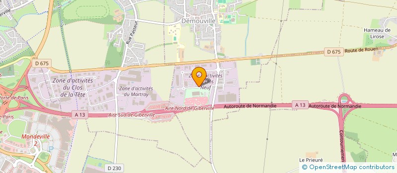 localisation de l'entreprise MCL  DEMOUVILLE