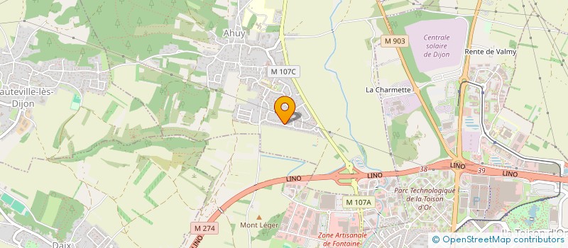 localisation de l'entreprise MCL  AHUY