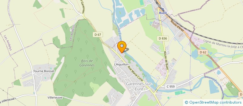 localisation de l'entreprise MCL COUVERTURE  GARENNES-SUR-EURE