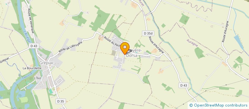 localisation de l'entreprise MCL SPACE  LABRUYERE-DORSA