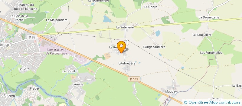 localisation de l'entreprise MCLA  GETIGNE