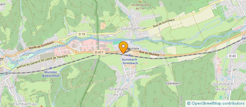 localisation de l'entreprise MCLA OPALE  GUNSBACH