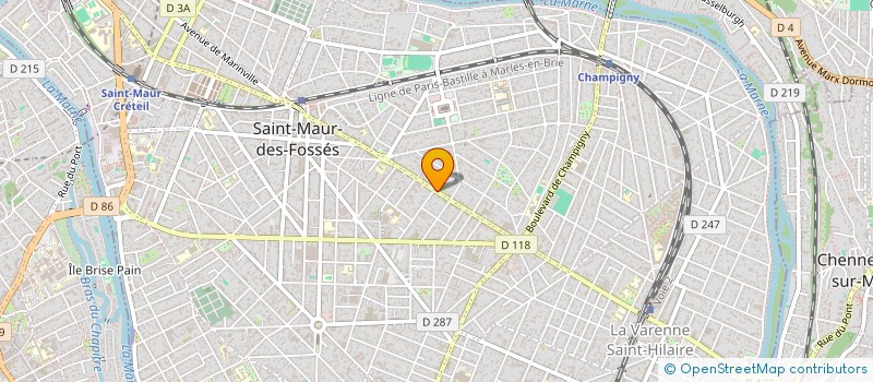 localisation de l'entreprise MCLEF INVEST à SAINT-MAUR-DES-FOSSES