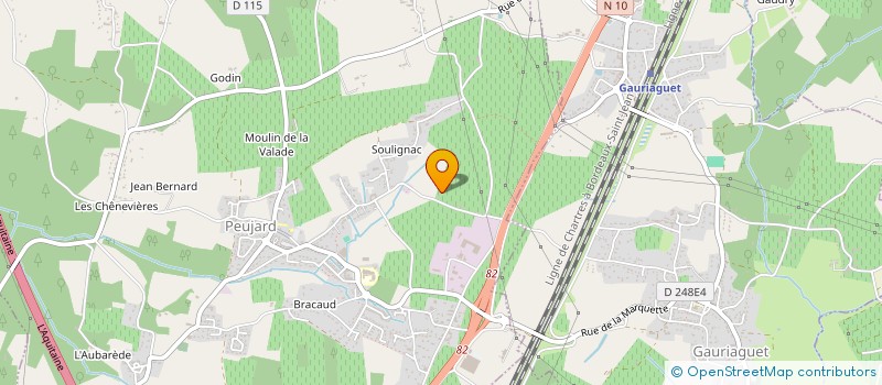 localisation de l'entreprise MCLEL  PEUJARD