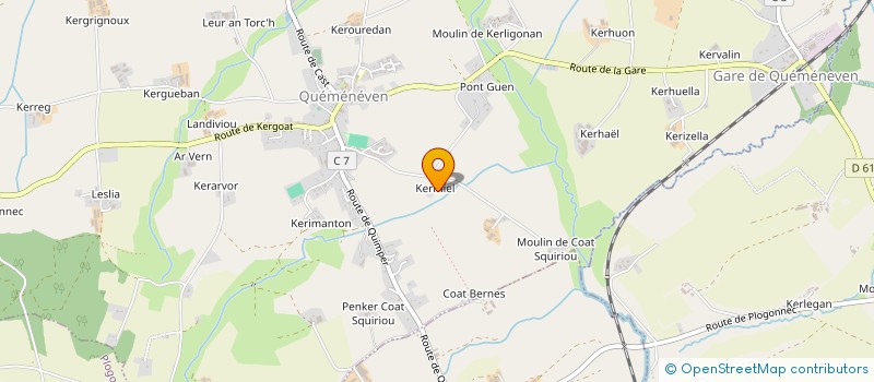 localisation de l'entreprise MCLM  QUEMENEVEN