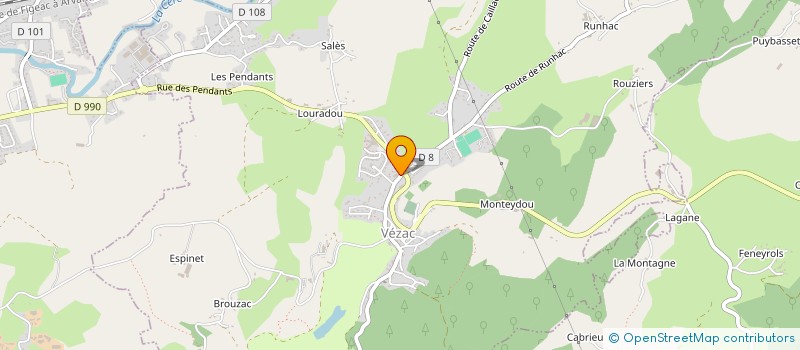 localisation de l'entreprise MCLM à VEZAC