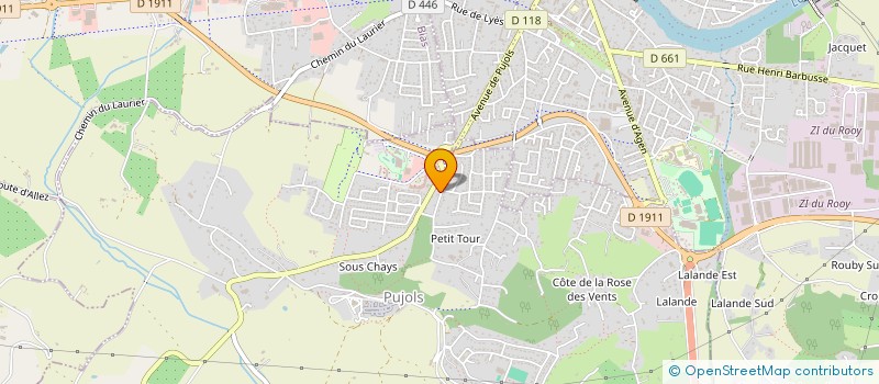 localisation de l'entreprise MCLMN47  PUJOLS