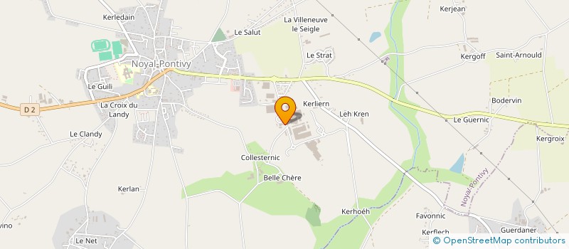 localisation de l'entreprise MCLN HABITAT  NOYAL-PONTIVY