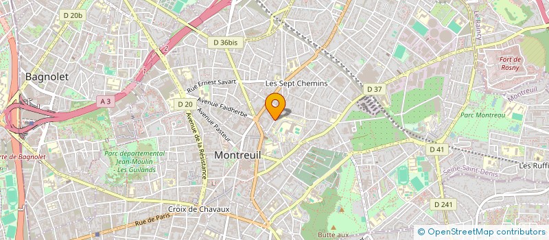 localisation de l'entreprise MCLP FAMILY à MONTREUIL