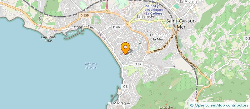 localisation de l'entreprise MCM à SAINT-CYR-SUR-MER