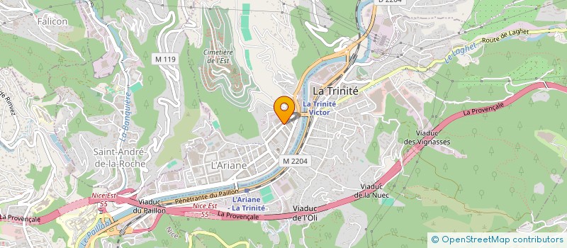 localisation de l'entreprise MCM à NICE