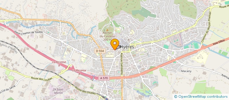 localisation de l'entreprise MCM  HYERES