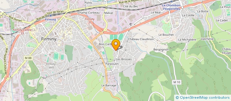 localisation de l'entreprise MCM  LE CHAMBON-FEUGEROLLES