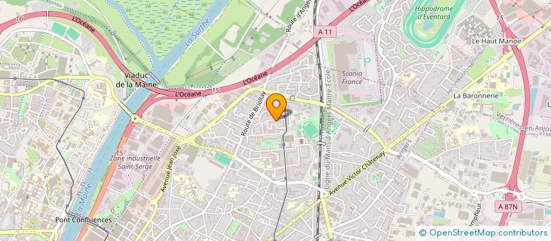 localisation de l'entreprise MCM  ANGERS