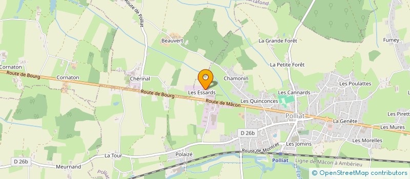 localisation de l'entreprise MCM à POLLIAT
