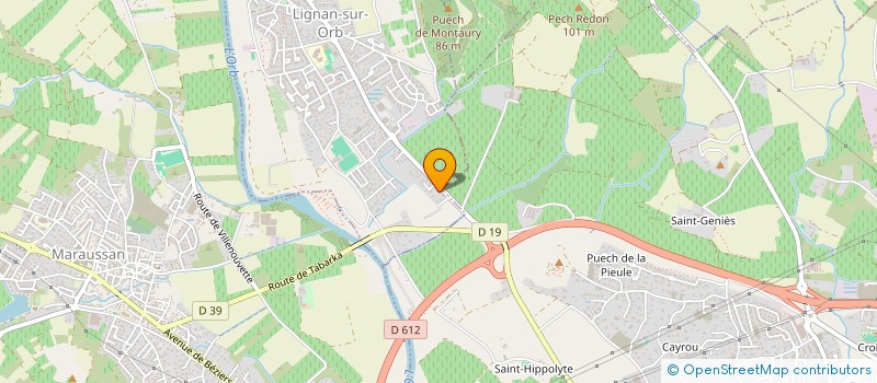 localisation de l'entreprise MCM  LIGNAN-SUR-ORB