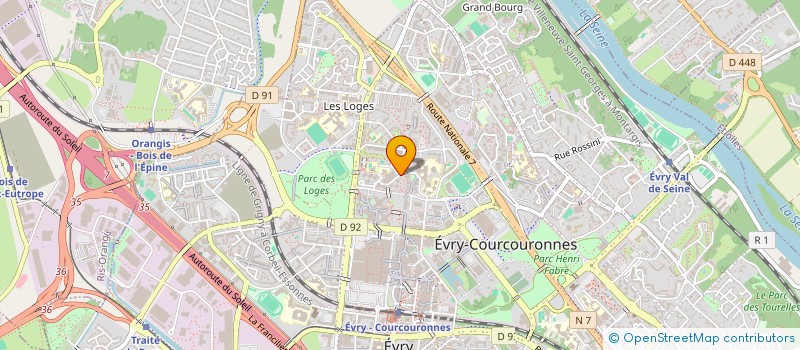 localisation de l'entreprise MCM  EVRY-COURCOURONNES