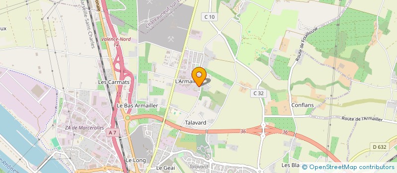 localisation de l'entreprise MCM  BOURG-LES-VALENCE