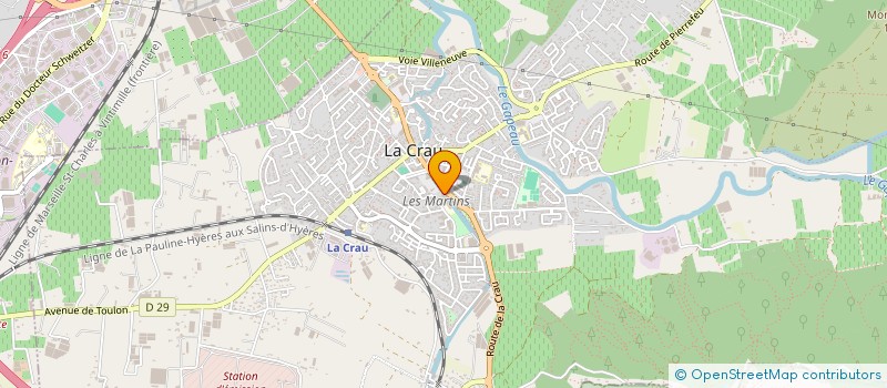 localisation de l'entreprise MCM  LA CRAU