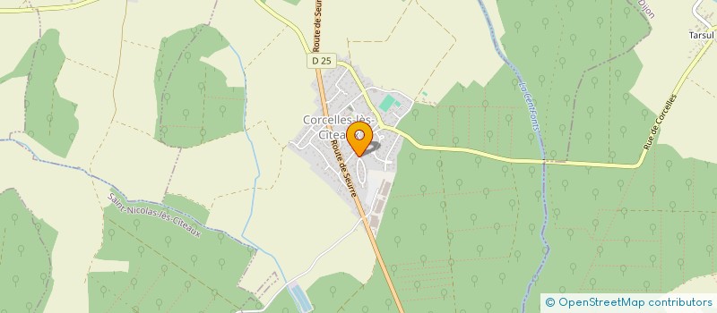 localisation de l'entreprise MCM  CORCELLES-LES-CITEAUX