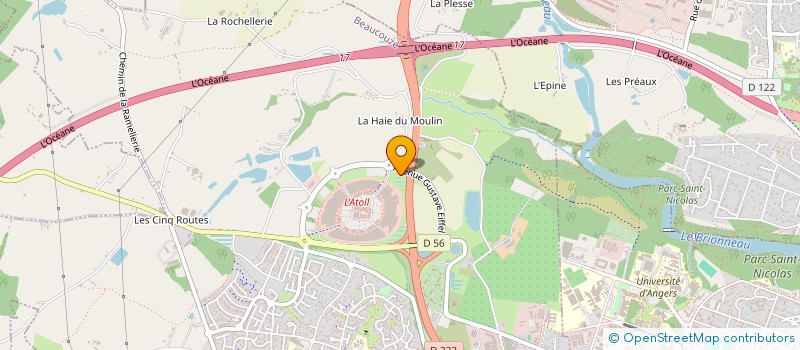 localisation de l'entreprise MCM ANJOU  BEAUCOUZE