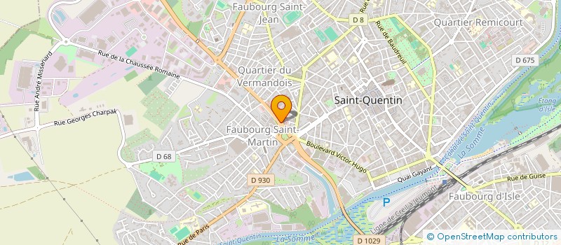 localisation de l'entreprise MCM BUREAUTIQUE à SAINT-QUENTIN