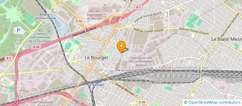 localisation de l'entreprise MCM DRIVE à LE BOURGET