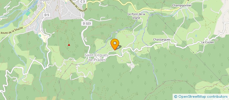 localisation de l'entreprise MCM ENTREPRISE  SAINT-CIRGUES-DE-PRADES