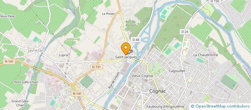 localisation de l'entreprise MCM ESPACE CONCEPT à COGNAC
