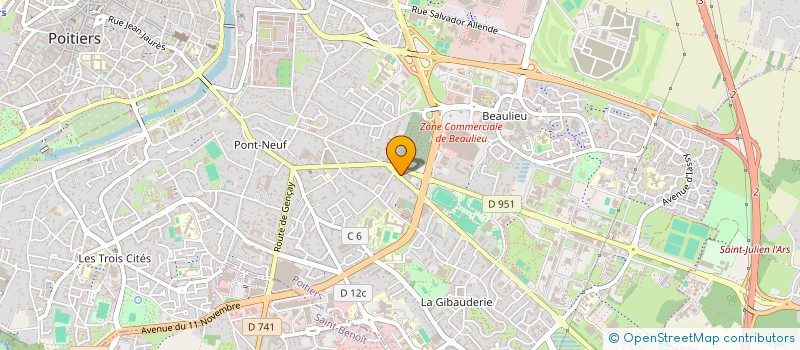 localisation de l'entreprise MCM FRANCE à POITIERS
