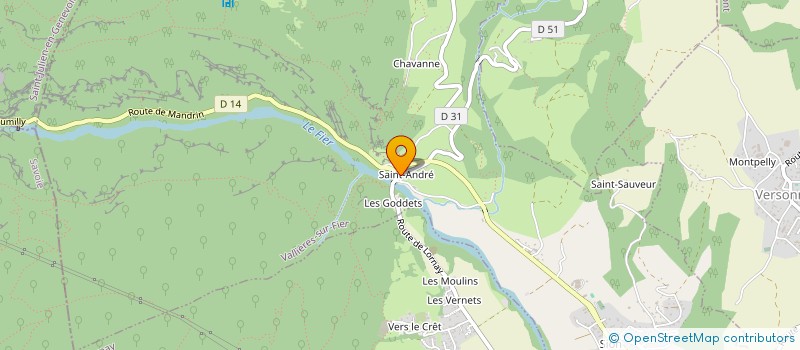 localisation de l'entreprise MCM IMMO  VALLIERES-SUR-FIER