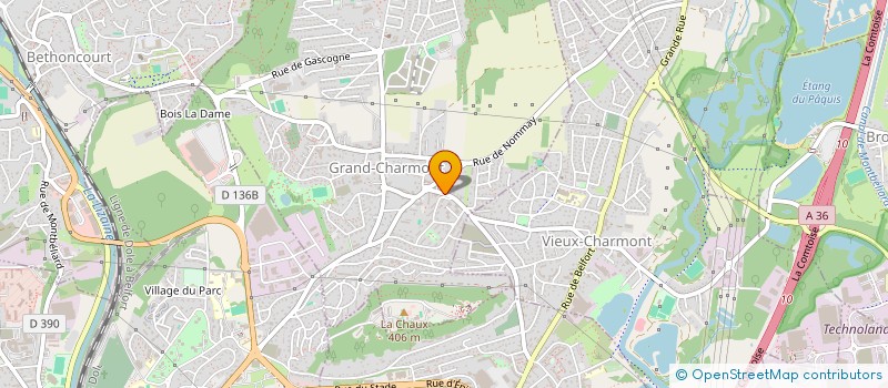 localisation de l'entreprise MCM MASSEURS KINES DES PORTES DU JURA  GRAND-CHARMONT