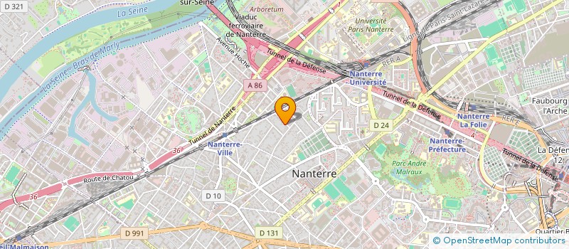 localisation de l'entreprise MCM MOZART  NANTERRE