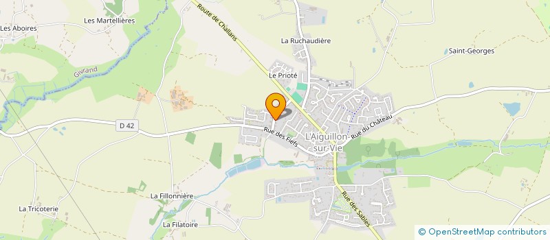 localisation de l'entreprise MCM NETTOYAGE à L'AIGUILLON-SUR-VIE