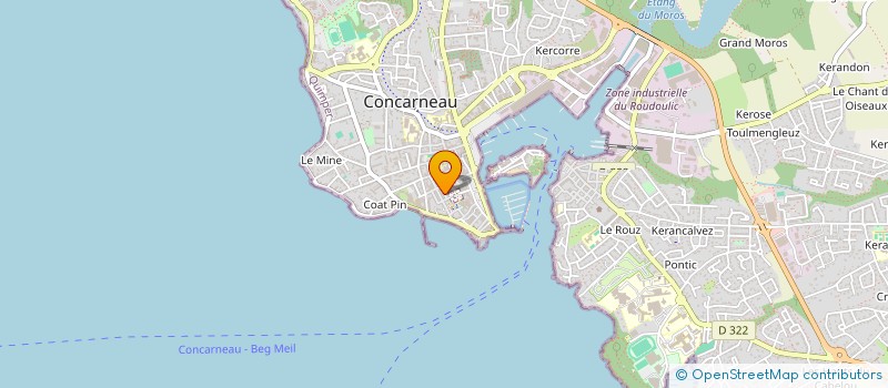 localisation de l'entreprise MCM SELECTION à CONCARNEAU