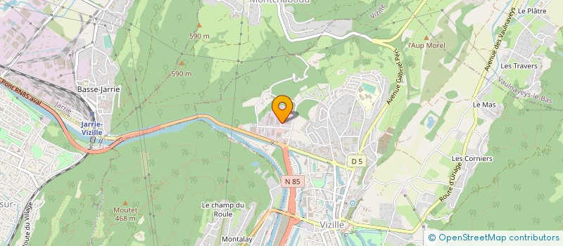 localisation de l'entreprise MCM STEEL  VIZILLE